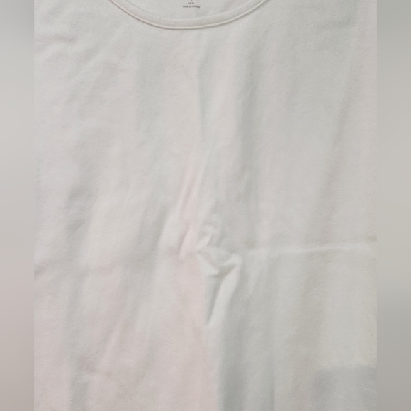 Women's Lands' End White Tank Top, Size L - Picture 5 of 7